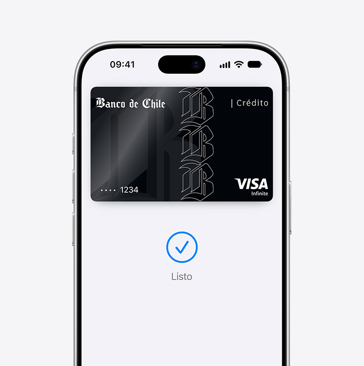 Vista parcial de la pantalla de un iPhone que muestra un pago con una tarjeta Mastercard en Apple Pay