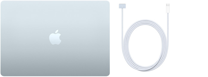 15palcový MacBook Air a kabel USB‑C na MagSafe 3 