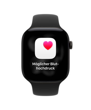 Mitteilung: Möglicher Bluthochdruck auf der Apple Watch Series 11, ausführlichere Mitteilung auf dem iPhone