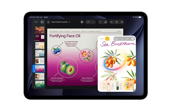 iPad showing Image Wand turning a rough sketch into images