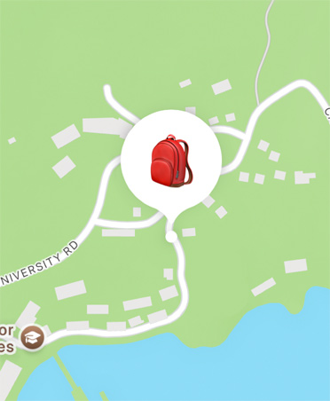 A Lokátor app használat közben