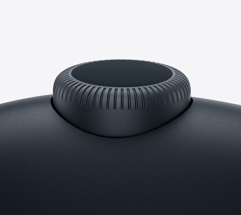 AirPods Max 2 austiņas pusnakts krāsā, Digital Crown detaļa