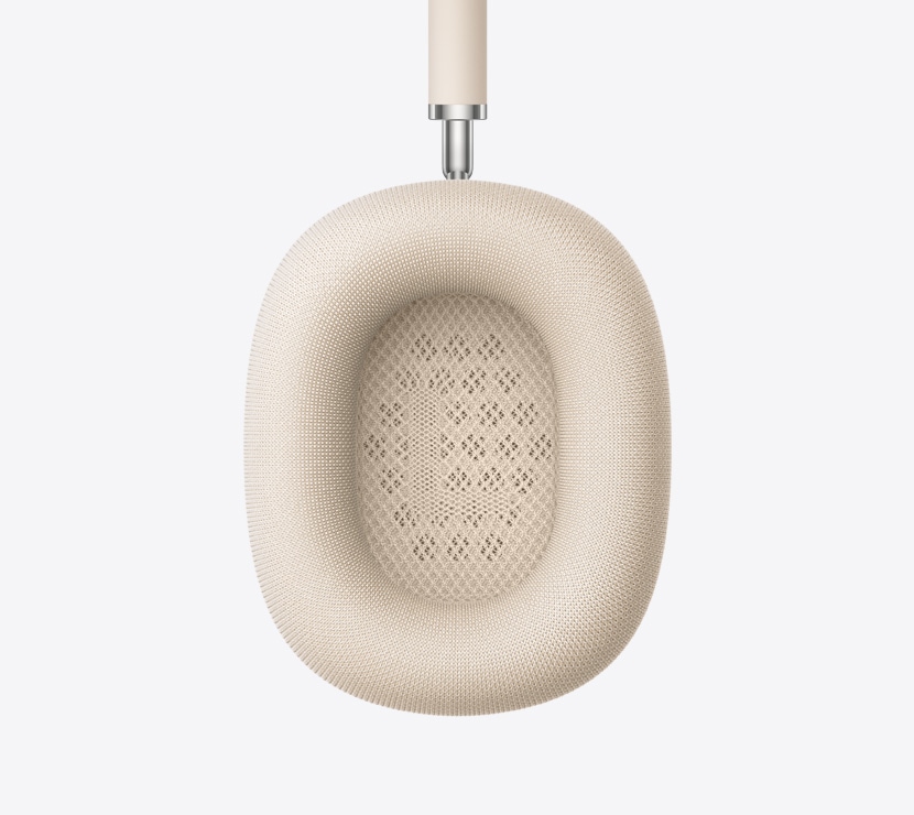 AirPods Max 2 austiņas zvaigžņu krāsā, ausu spilventiņa iekšpuses detaļa