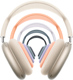 AirPods Max 2, căști over-ear, culoare Violet, perne pentru urechi, brațe telescopice, suport pentru cap