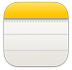 Symbol für die Notizen App