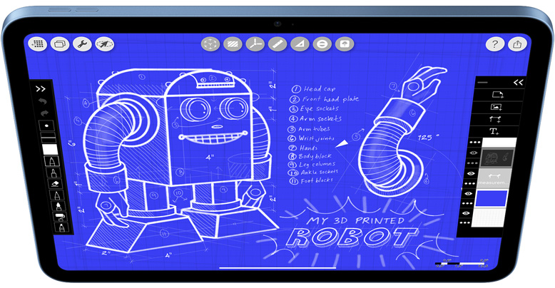 Morpholio Trace auf dem iPad
