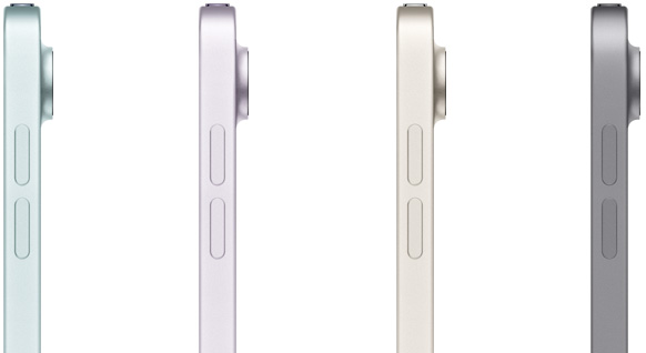 iPad Air en quatre couleurs différentes