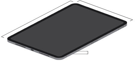 11-tollise iPad Pro mõõtmed