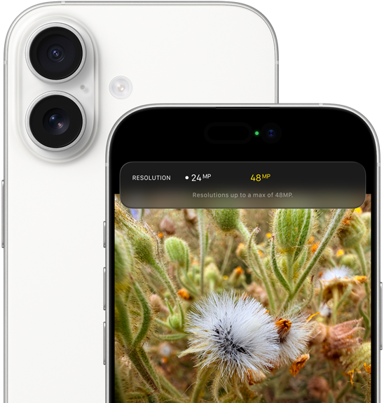 iPhone 17, εξωτερική πίσω όψη, στρογγυλεμένες γωνίες, σύστημα κάμερας Dual Fusion στην επάνω αριστερή γωνία, λευκό χρώμα, εξωτερική μπροστινή όψη, Dynamic Island, στρογγυλεμένες γωνίες