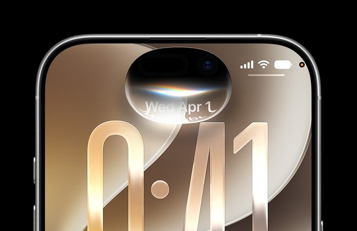 Top third of iPhone 17 showing Siri AI dialogue bubble
