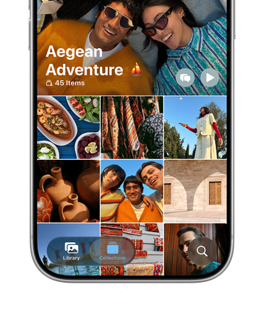 iPhone 17 Pro, argent, écran, photos d’un voyage